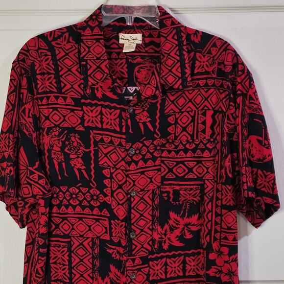 Panama Jack Shirt Mens L Hawaiian Retro 80s Festival Resortwear Maximalist - Picture 3 of 5